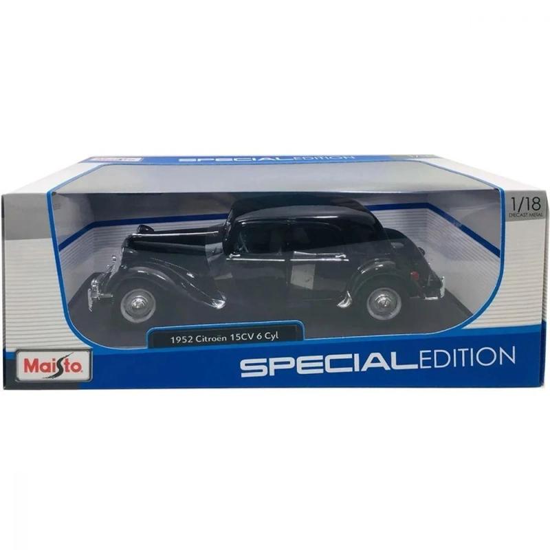 ミニカー Maisto CITROEN 15CV 6 Cyl (1952) 1/18 Maisto (マイスト) 1952 Citroen (シトロエン) 15CV 6 CYL 1/18 Black